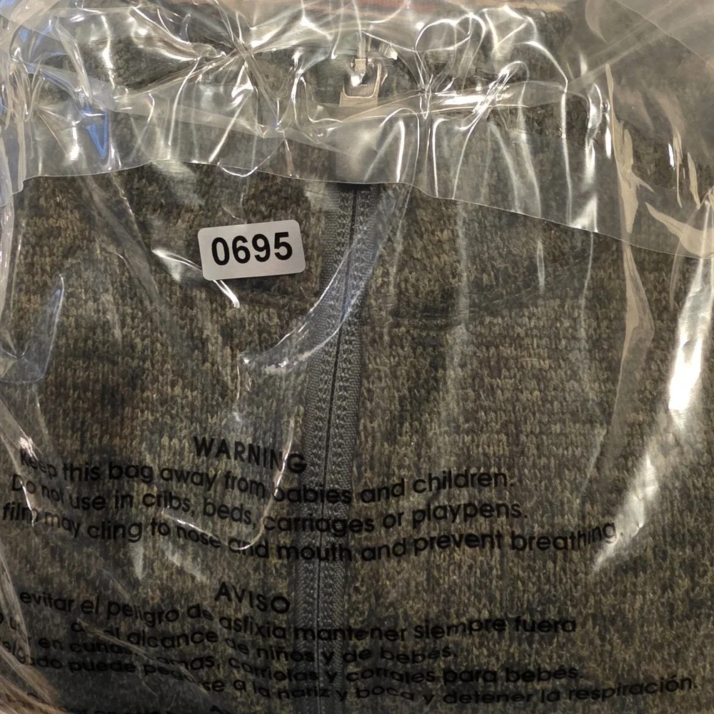 Woolrich Sweater Fleece Quarter Zip Pullover Mens Large Green Heather